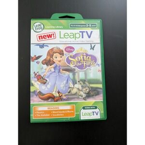 LeapFrog LeapTV Disney Sofia the First Video Game with Case